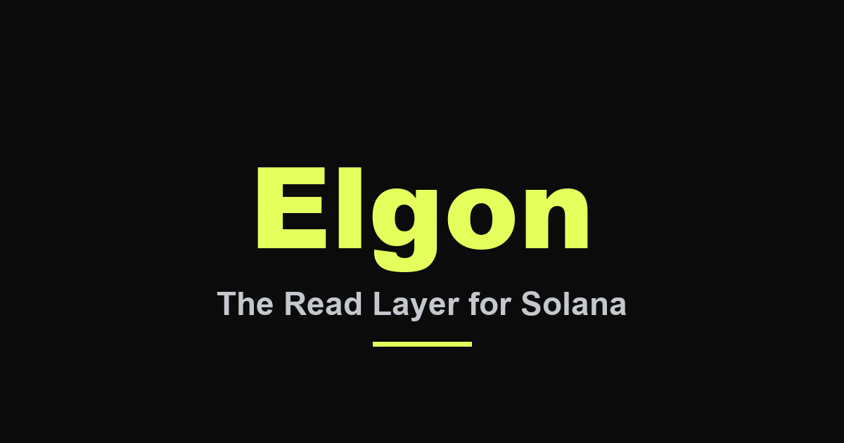 Elgon self-serve API access.